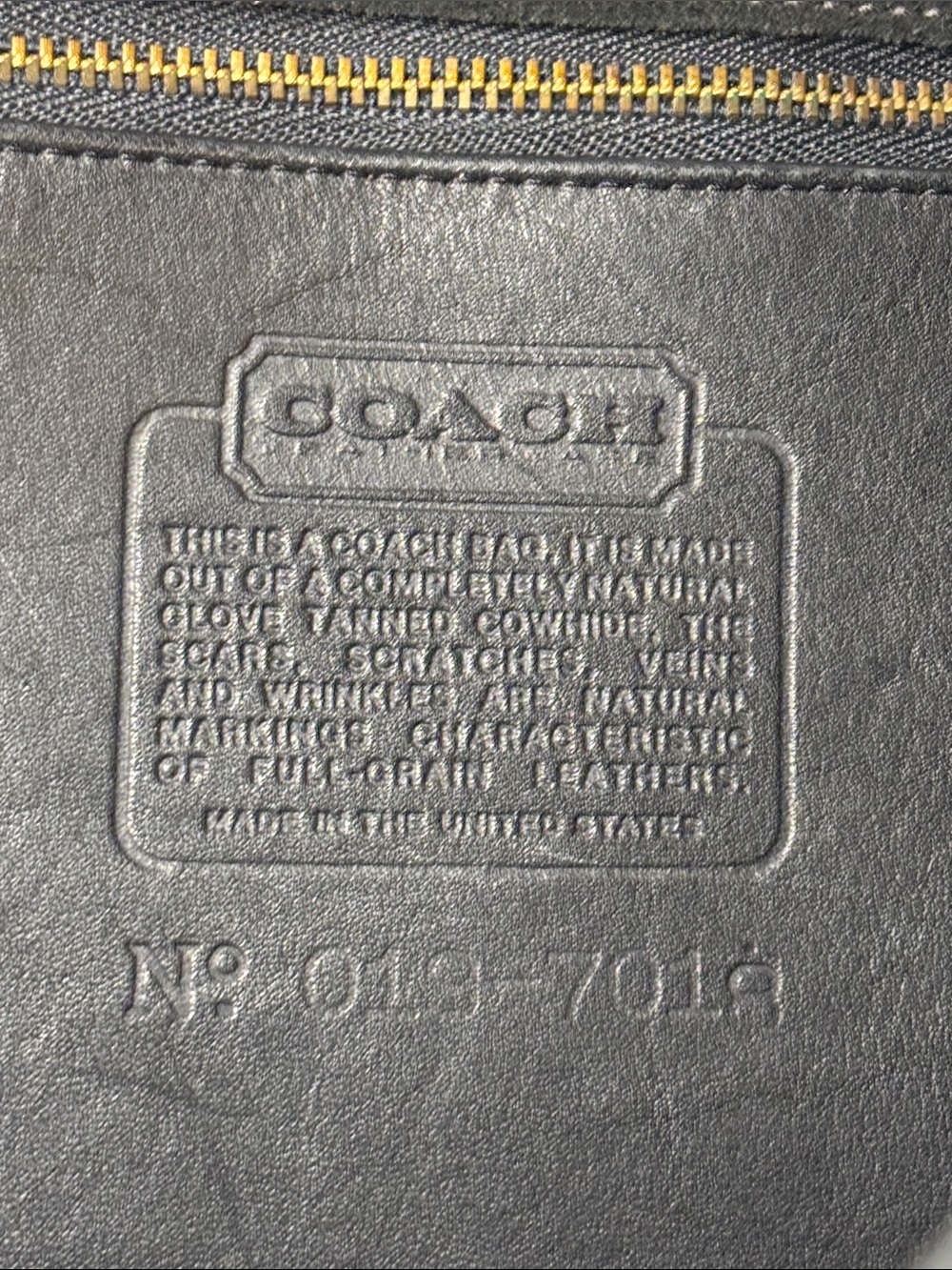 Vintage Coach Envelope Portfolio Bag Black - Picture 6 of 7